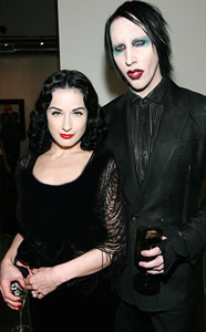 Clbrities: Dita Von Teese et Marilyn Manson