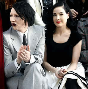 Clbrities: Dita Von Teese et Marilyn Manson