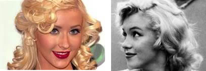 Clbrit qui imite Marilyn Monroe: Christina Aguilera 
