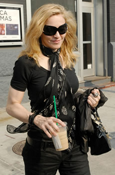 Clbrits Starbucks: Madonna et Starbucks